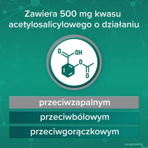 Aspirin Pro 500 mg, 8 tabletek powlekanych - O działaniu  przeciwbólowym i przeciwgorączkowym - 4