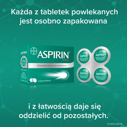 Aspirin Pro 500 mg, 8 tabletek powlekanych - O działaniu  przeciwbólowym i przeciwgorączkowym - 7