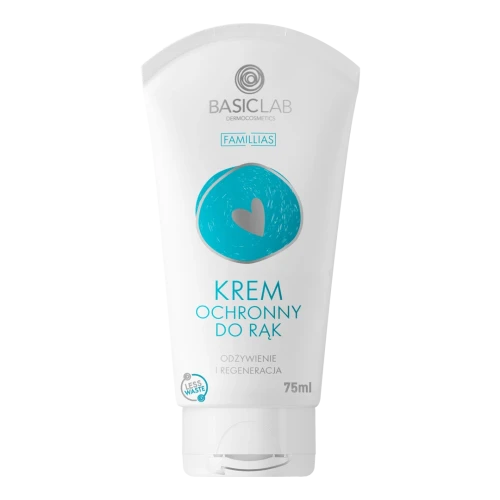 BasicLab Zimowy Must Have Zestaw - emulsja 300 ml + krem, 75 ml + krem do rąk, 75 ml + pomadka, 4g - Zimowa pielęgnacja skóry twarzy, dłoni i ust - 3