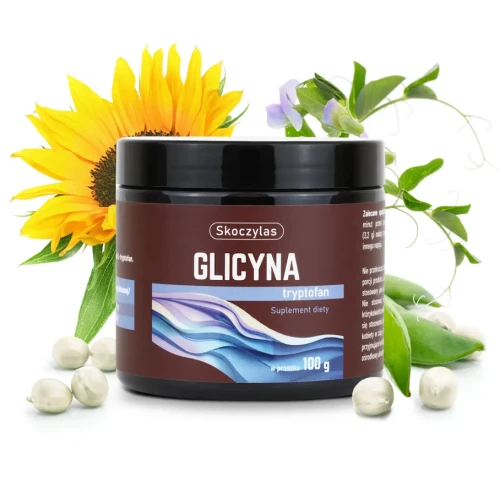 Skoczylas Glicyna Tryptofan, 100 g - Aminokwasy w czystej postaci - 1