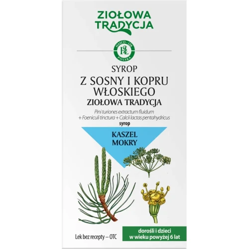 Ziołowa Tradycja Syrop z sosny i kopru włoskiego, 125 g - Syrop wykrztuśny - 1