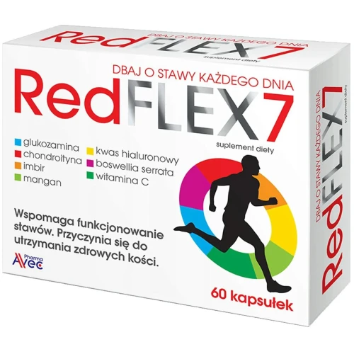 Red Flex 7, 60 kapsułek - Zestaw składników, który wspomaga funkcjonowanie stawów - 1