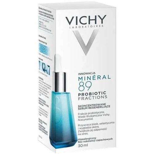 Vichy Mineral 89 Probiotic Fractions Skoncentrowane serum do twarzy, 30 ml - Zawiera frakcje probiotyczne, regeneracja zmęczonej skóry - 1