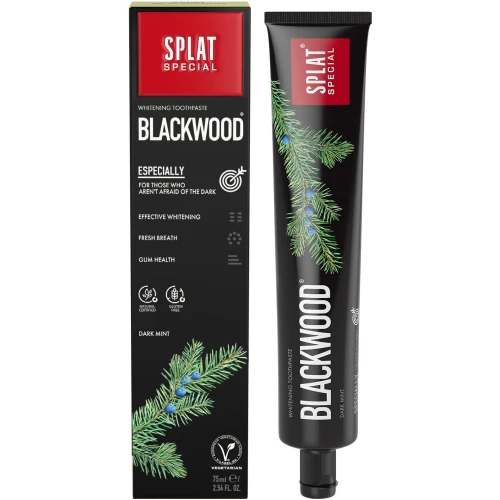 Splat Special Blackwood Wybielająca pasta do zębów, 75 ml - Czarna pasta do zębów bez fluoru - 1