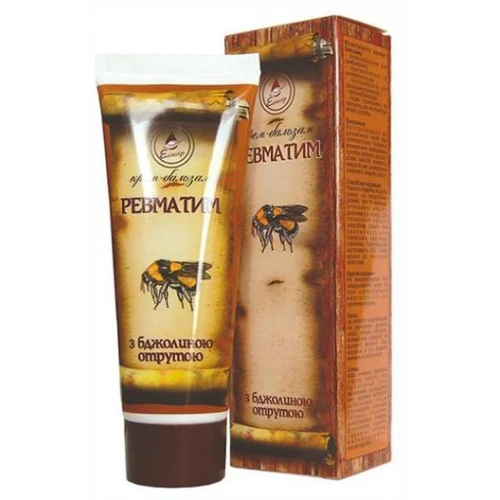 Elixir Revmatin, krem-balsam z jadem pszczelim, 75 ml - Na zmęczone mięśnie i obolałe stawy - 1