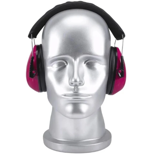 Haspro Kids Earmuffs, różowe nauszniki ochronne dla dzieci, 1 sztuka - Z regulacją i skutecznym tłumieniem hałasu SNR 27 dB - 7