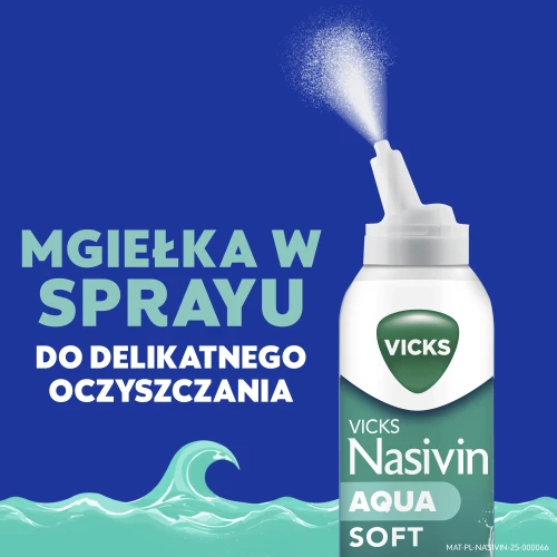 Vicks Nasivin Aqua Soft, spray do nosa 120 ml - Z aloesem i kwasem hialuronowym  dla dorosłych i dzieci - 3