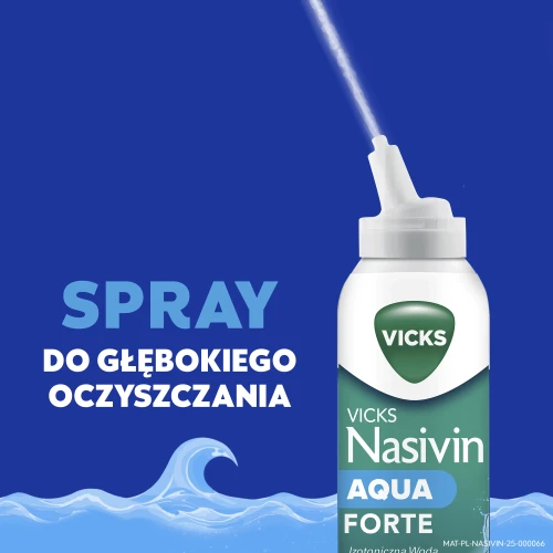 Vicks Nasivin Aqua Forte, spray do nosa 120 ml -  Z aloesem i wodą morską - bez konserwantów - 3