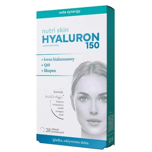 Este Synergy Nutri Skin Hyaluron 150, 28 tabletek - Z formułą Anti-Age i wysoką dawką biotyny - 1