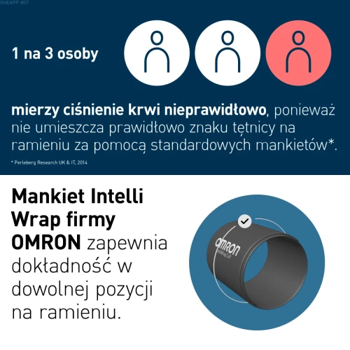 Omron M4 Connect Afib, ciśnieniomierz naramienny, 1 sztuka - Połączenie z aplikacją mobilną umożliwia łatwiejszy monitoring wyników - 6
