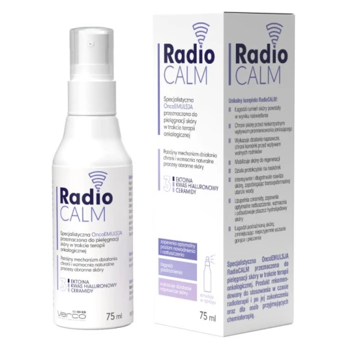 RadioCALM Emulsja, 75 ml - Łagodzenie i regeneracja skóry w trakcie i po radioterapii - 1