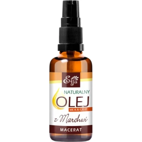 Etja Naturalny olej z nasion marchwi, 50 ml - Naturalny blask, odżywienie i regeneracja dla ciała i włosów - 1