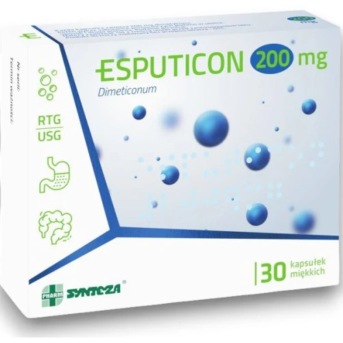 Esputicon 200 mg, 30 kapsułek - W przypadku nagłych i silnych wzdęć - 1
