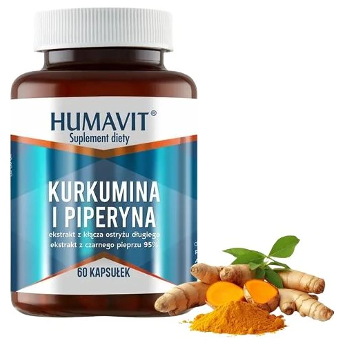 Humavit Kurkumina i Piperyna, 60 kapsułek - Wsparcie zdrowia stawów i trawienia - 1