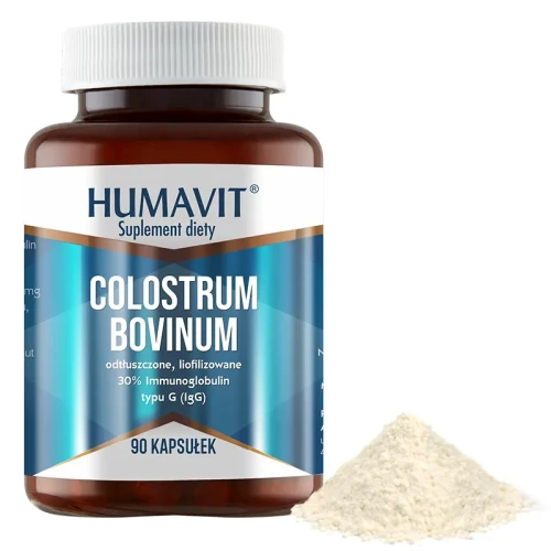 Humavit Colostrum Bovinum, 90 kapsułek - Siara bydlęca – bogactwo witamin z grupy B oraz A, D, E - 2