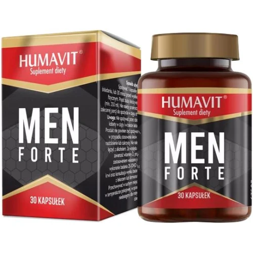 Humavit Men Forte, 30 kapsułek - Żeń-szeń koreański i ekstrakty roślinne na potencję, poprawę libido i wsparcie prostaty - 1