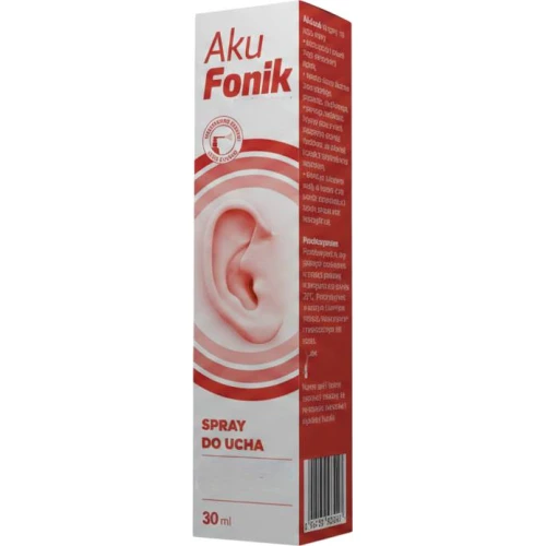 Akufonik, spray do czyszczenia uszu, 30 ml - Do codziennej higieny i pielęgnacji zewnętrznego przewodu słuchowego - 1