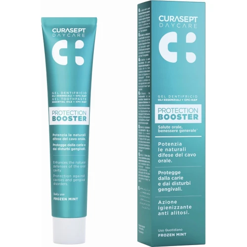 Curasept Daycare Protection Booster Frozen Mint Pasta do zębów, 75 ml - Wzmacnia szkliwo i chroni przed próchnicą - 1
