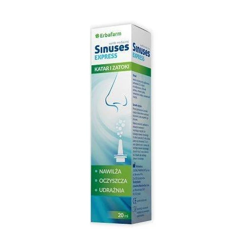 Sinuses Express, spray do nosa, 20 ml - Wspomaga regenerację błony śluzowej nosa - 1