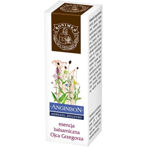 Anginbon, esencja balsamiczna Ojca Grzegorza, aerozol doustny 9 ml - Z olejkiem z drzewa herbacianego - 1