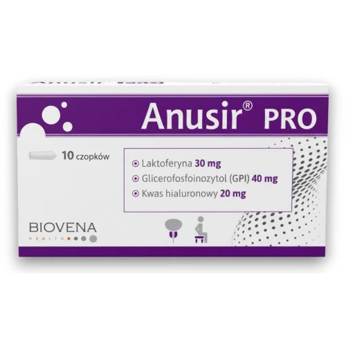 Anusir Pro, 10 czopków - Wsparcie leczenia schorzeń układu moczowo-płciowego i odbytu - 1
