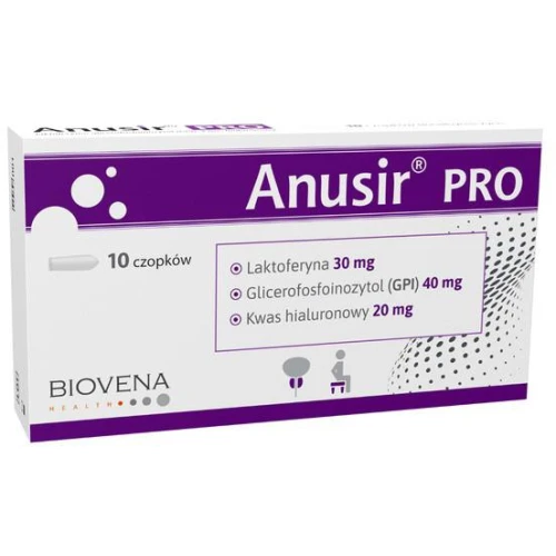 Anusir Pro, 10 czopków - Wsparcie leczenia schorzeń układu moczowo-płciowego i odbytu - 2