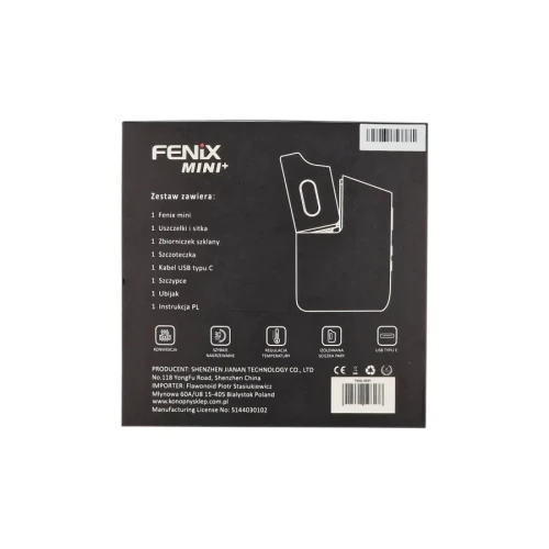 Hero Fenix Mini+ Waporyzator do suszu,  1 sztuka - Kompaktowy z szybkim ładowaniem USB-C - 9