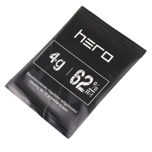 Hero Regulator wilgotności 62%, 4 g - Chroni susz roślinny przed przesuszeniem lub zawilgoceniem - 1
