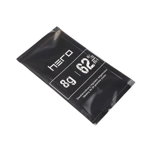 Hero Regulator wilgotności 62%, 8 g  - Gwarantuje precyzyjną i stabilną kontrolę wilgotności suszu  - 1