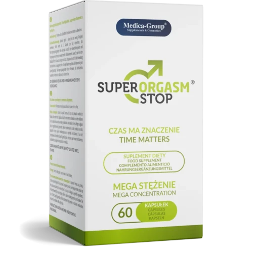 Super Orgasm Stop, 60 kapsułek - Ekstrakty roślinne, aminokwasy i witaminy zwiekszają wytrzymałość seksualną - 1