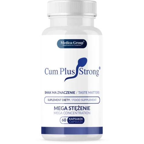 Cum Plus Strong, 60 kapsułek - L-arginina, korzeń maca, żeń-szeń amerykański na poprawę nasienia i mocny wytrysk - 2