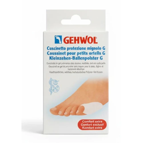 Gehwol Poduszka przeciwuciskowa na mały palec, 1 sztuka - Miękka i elastyczna, ułatwia chodzenie podczas noszenia wąskich butów - 1