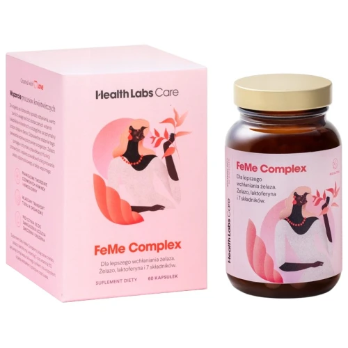 Health Labs Care FeMe Complex, 60 kapsułek - Wysokoprzyswajalne żelazo z laktoferyną - 1
