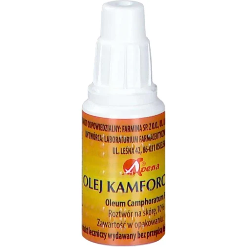 Olej Kamforowy Avena, 10 g - Na bóle mięśniowe i stawowe - 1