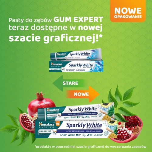 Himalaya Sparkly White Ziołowa pasta wybielająca, 75 ml - Usuwa powierzchniowe przebarwienia na zębach  - 4