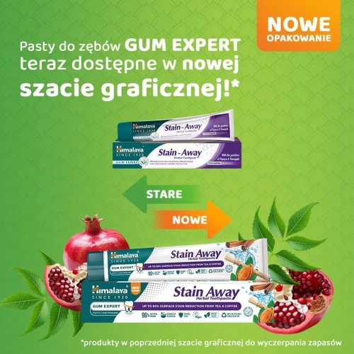 Himalaya Stain Away Pasta przeciw przebarwieniom zębów, 75 ml - Wybielająca pasta do zębów z naturalnymi enzymami - 4