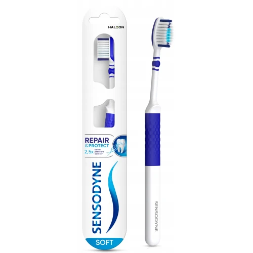 Sensodyne Repair & Protect Soft Szczoteczka do zębów, 1 sztuka - Dla skutecznej i delikatnej higieny przy wrażliwych dziąsłach - 1