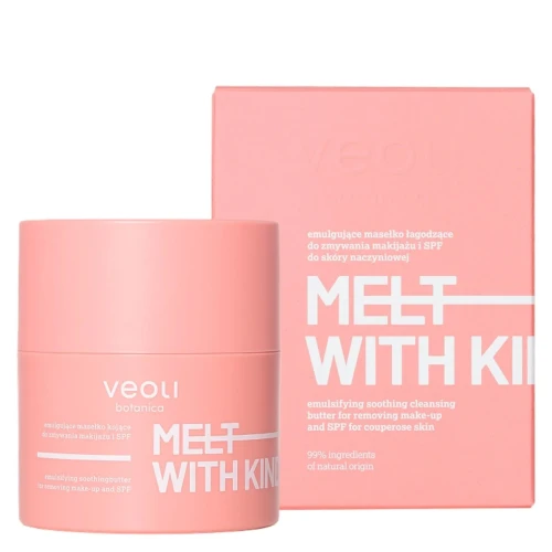 Veoli Botanica Melt With Kindness Emulgujace masełko łagodzące do demakijażu, 40 g - Do demakijażu i oczyszczania skóry wrażliwej i naczynkowej - 1