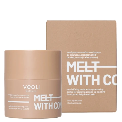 Veoli Botanica Melt With Comfort Emulgujace masełko nawilżające do demakijażu, 40 g - Do demakijażu i oczyszczania skóry suchej i odwodnionej - 1