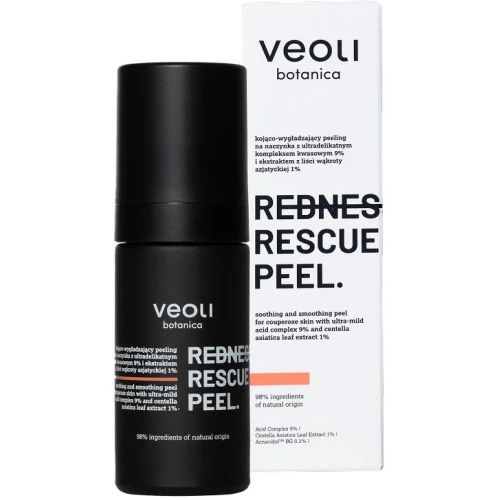 Veoli Botanica Redness Rescue Kojąco-wygładzający peeling do twarzy, 30 ml - Delikatne złuszczanie, ukojenie i wyrównanie kolorytu - 2