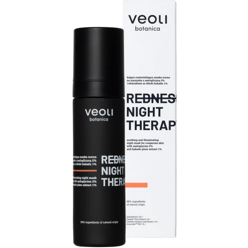 Veoli Botanica Redness Night Therapy Maska nocna na naczynka, 50 ml - Nocna regeneracja, ukojenie i promienny koloryt - 2