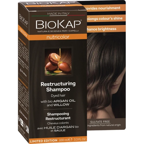 Biokap Nutricolor Szampon Odbudowujący bez siarczanów, 100 ml - Zapewnia włosom odżywienie i blask - 1