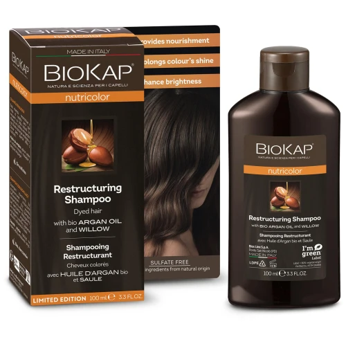 Biokap Nutricolor Szampon Odbudowujący bez siarczanów, 100 ml - Zapewnia włosom odżywienie i blask - 3