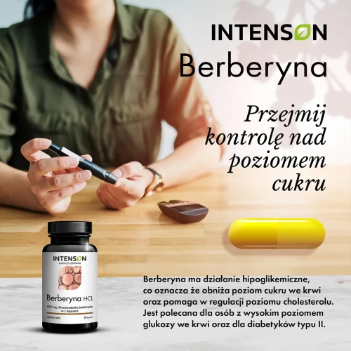 Intenson Berberyna, 60 kapsułek - Wsparcie metabolizmu i stabilnego poziomu cukru - 3
