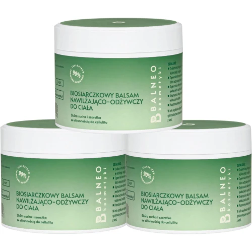 Balneokosmetyki Biosiarczkowy balsam do ciała nawilżająco–odżywczy, 250 ml - Pielęgnuje skórę suchą i szorstką ze skłonnością do cellulitu - 1