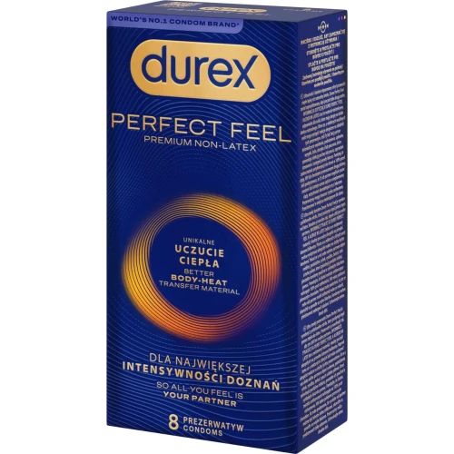 Durex Perfect Feel prezerwatywy, 8 sztuk - Dla bardziej naturalnych doznań - 2