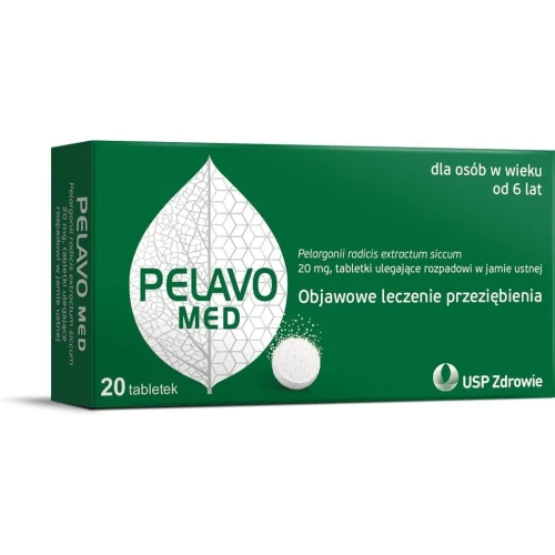 Pelavo Med 20 mg, 20 tabletek ulegających rozpadowi w jamie ustnej - W objawowym leczeniu przeziębienia - 2