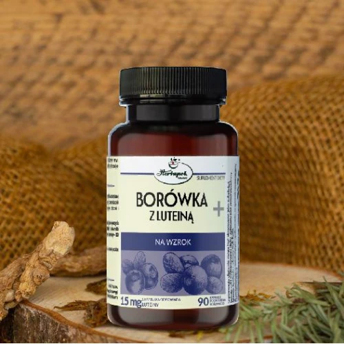 Borówka z luteiną+ na wzrok, 90 kapsułek - Wspiercie zdrowia oczu i prawidłowego widzenia - 2