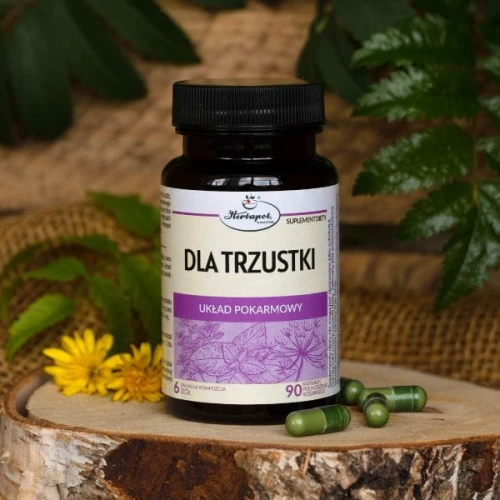 Dla Trzustki, 90 kapsułek - Kompozycja 6 ziół – wsparcie pracy układu pokarmowego, w tym trzustki i wątroby - 2