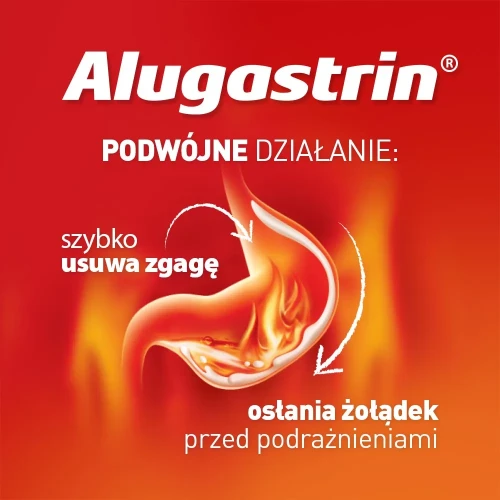 Alugastrin 1,02 g/15 ml zawiesina doustna, 375 ml -  Lek zobojętniający nadmiar kwasu solnego w soku żołądkowym - 1